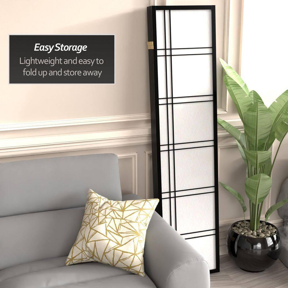 Latitude Run® 68'' W x 71.25'' H 4 - Panel Folding Room Divider