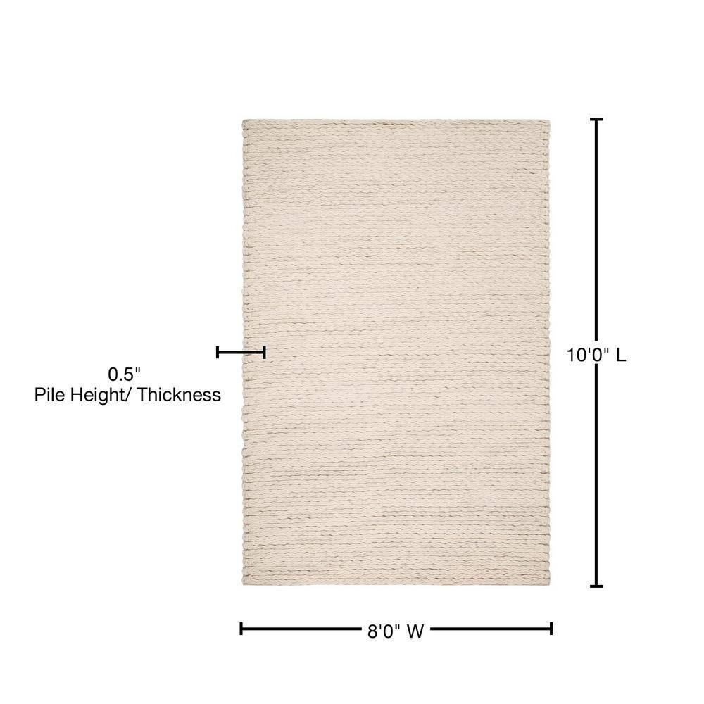 Natura NAT802 Hand Woven Rectangle Area Rug - Ivory - 8' X 10' - Safavieh.