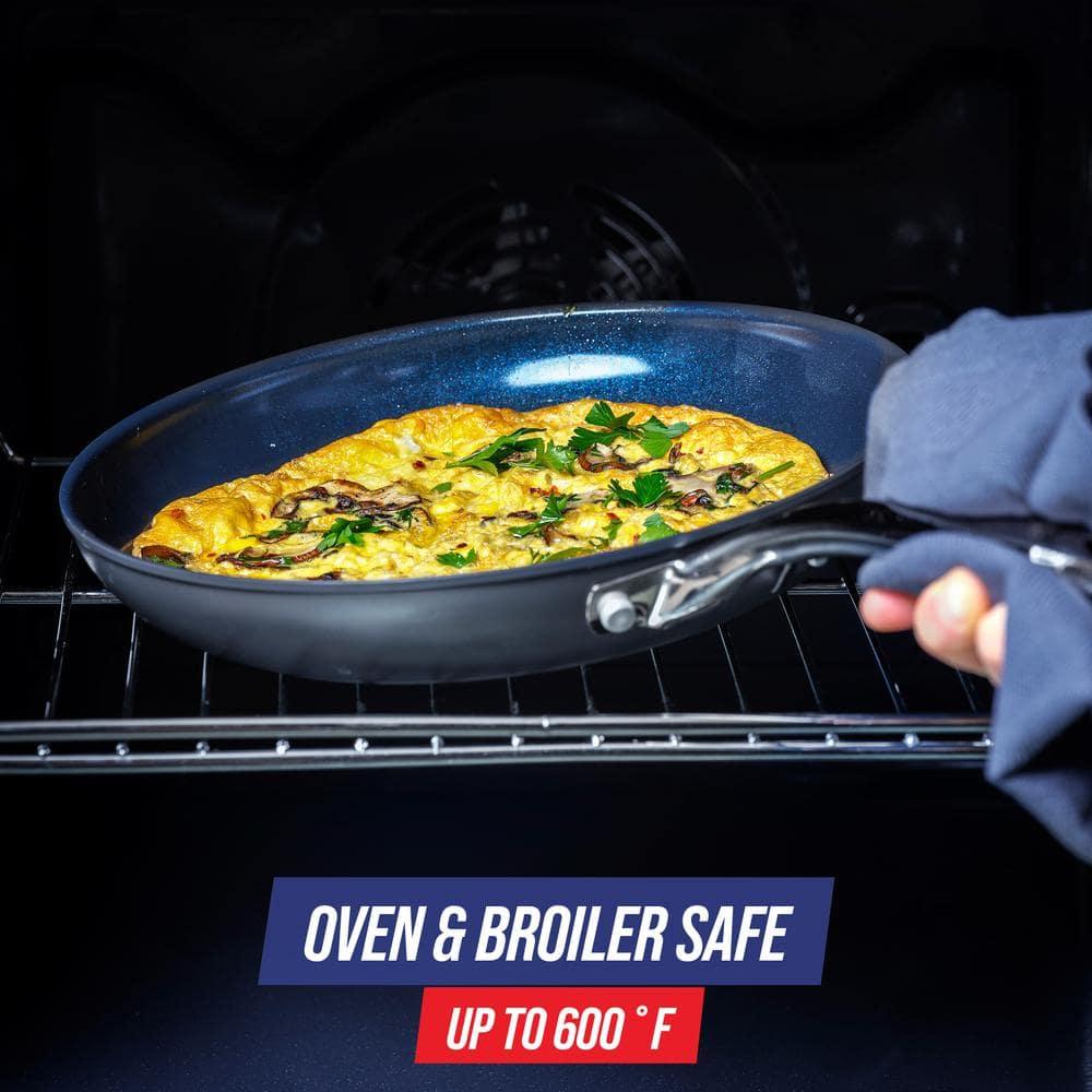 Blue Diamond Hard Anodized Nonstick 2pc Fry Pan Set, 10" & 12"
