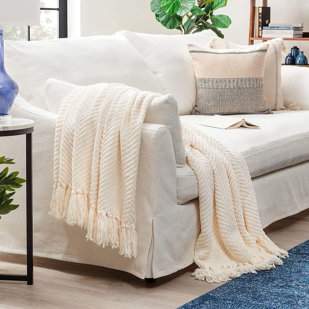 Chanasya Textured Knitted Throw & Reviews | Wayfair