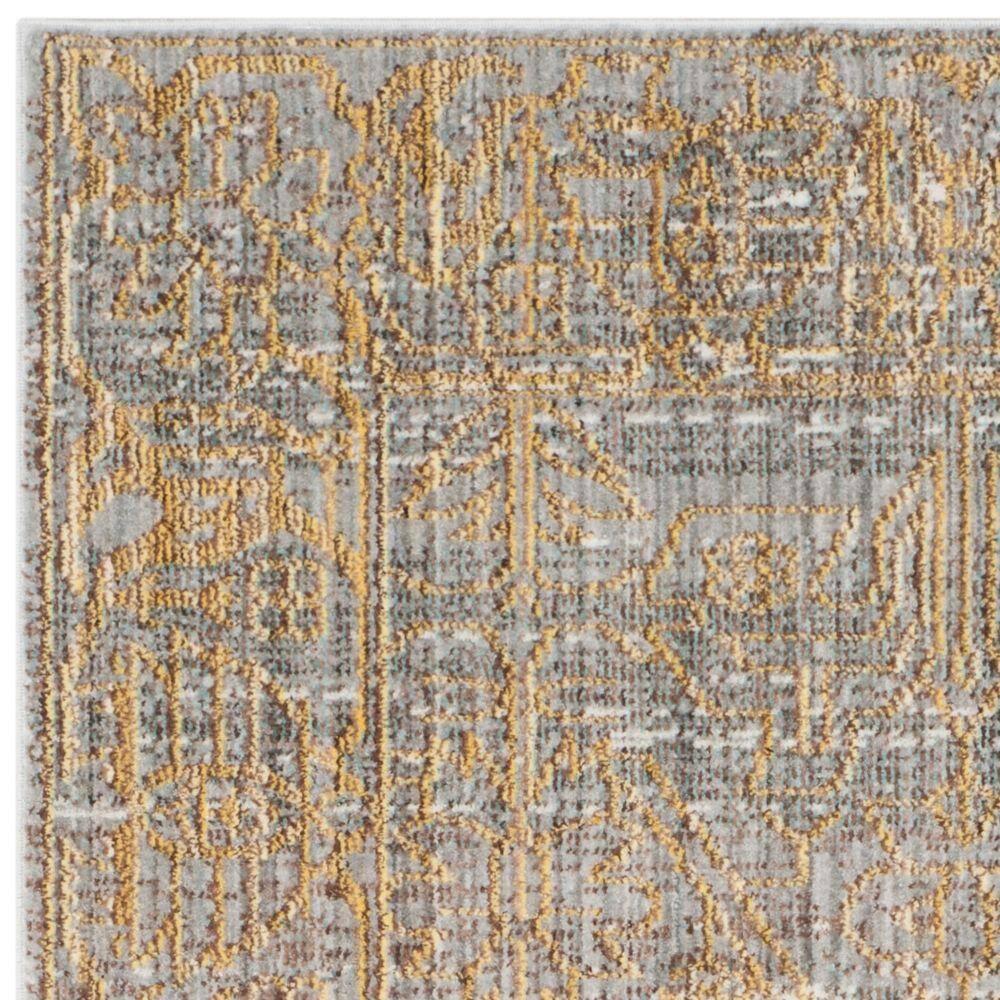 SAFAVIEH Valencia Julian Overdyed Polyester Area Rug, Grey/Gold, 3' x 5'