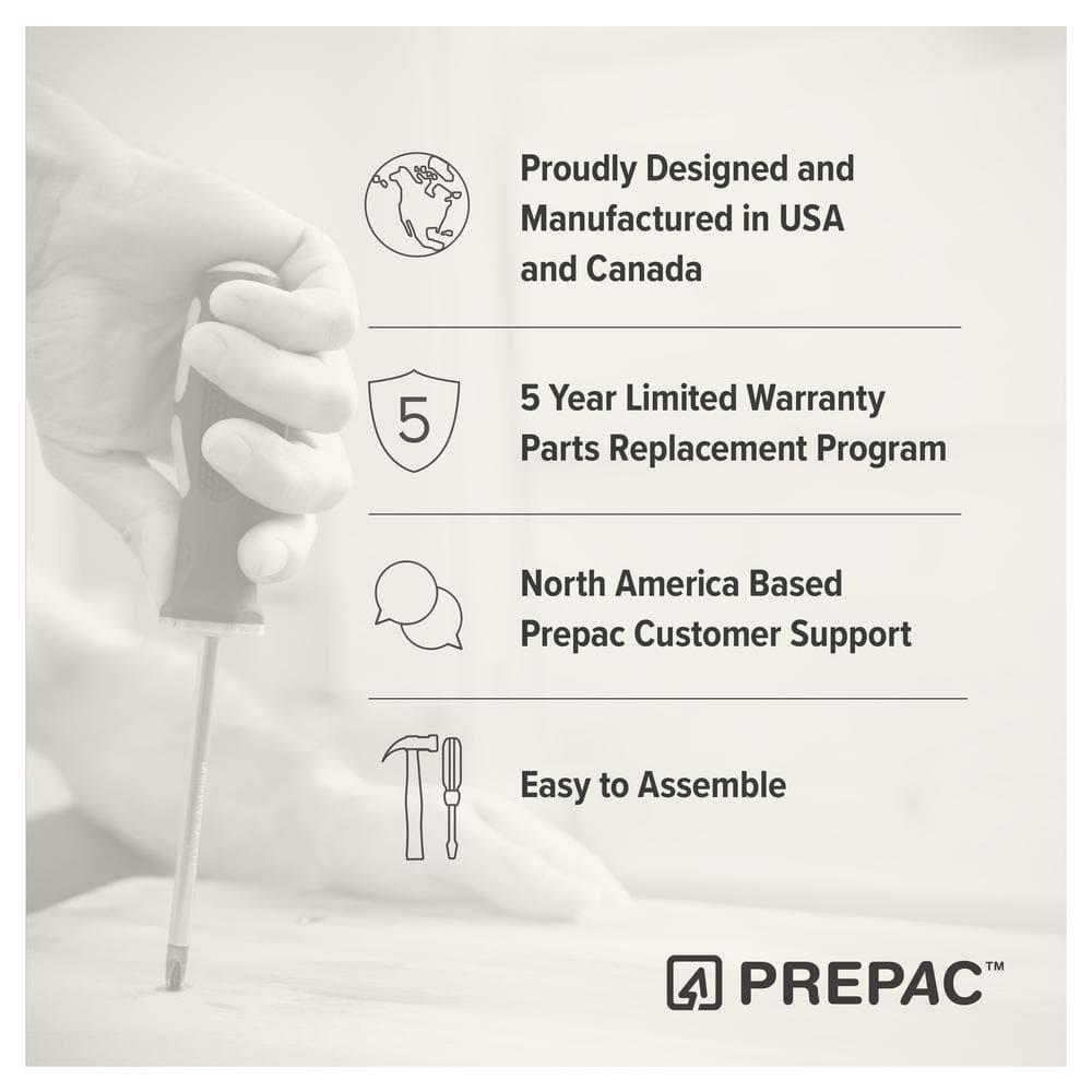 Prepac Rustic Ridge 4 Door Console Table with Storage, Washed White Storage Cabinet with Doors and Shelves, Sideboard Storage Cabinet 66" W x 31.75" H x 16" D, ACBG-1620-1