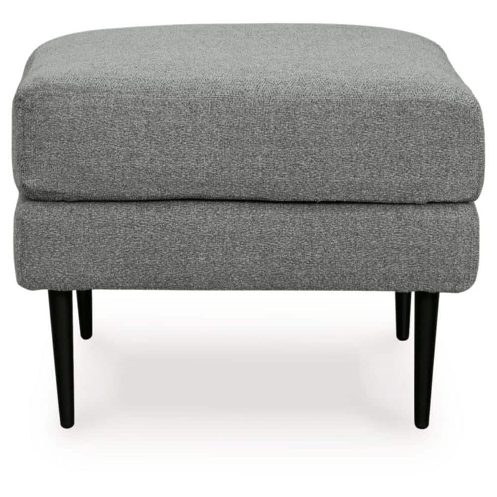 Signature Design by Ashley Contemporary Hazela Ottoman Chenille Charcoal