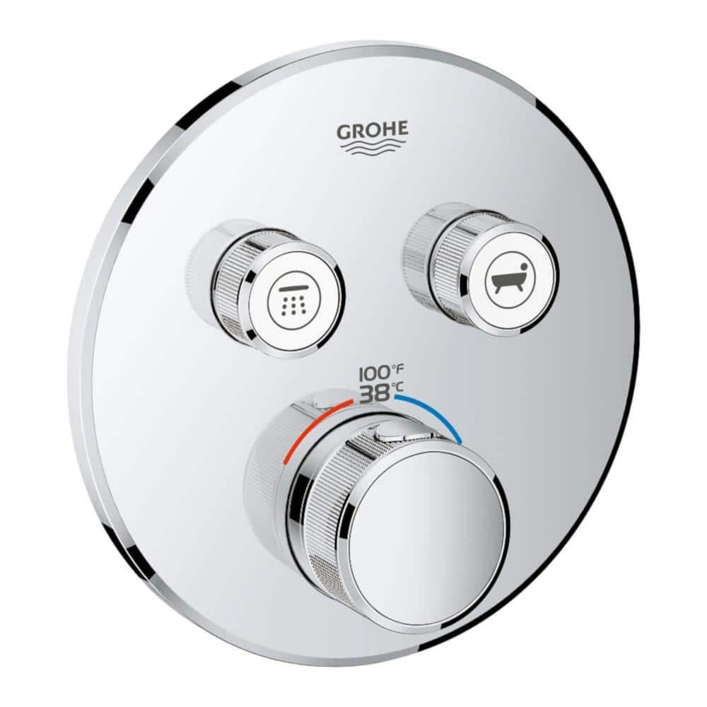GROHE Grohtherm SmartControl Dual-Function Shower Thermostatic Valve Trim