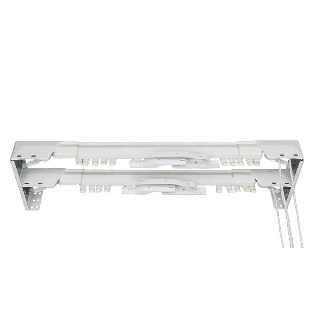 Bembry Adjustable Center-Open/One-Way Double Curtain Rod