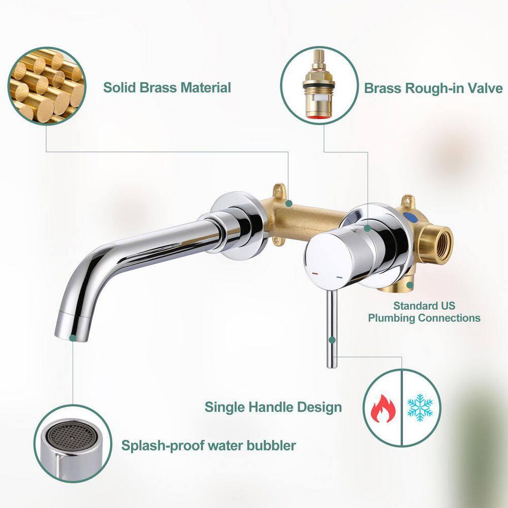 Wall Mounted Optional Single-handle Bathroom Faucet