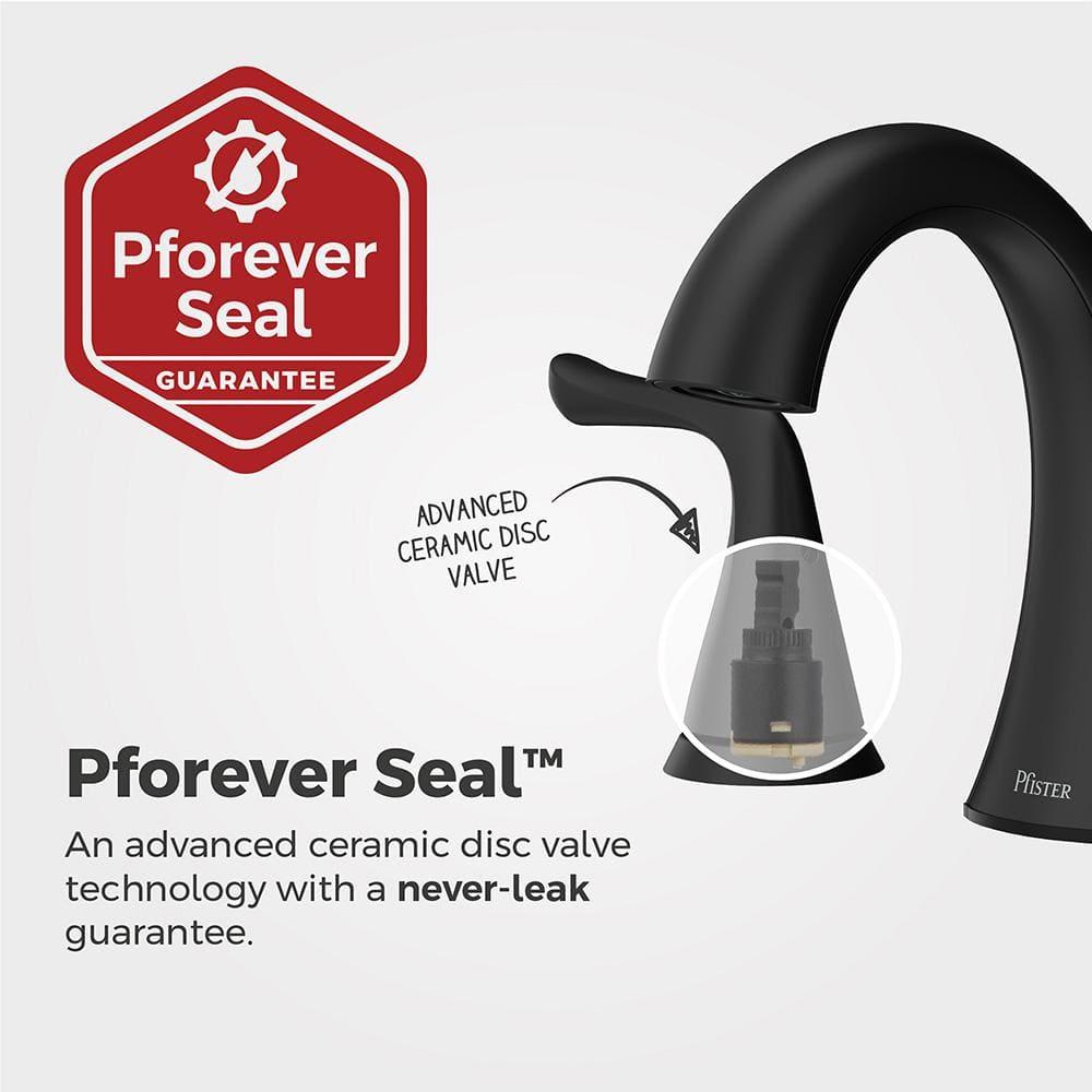 Pfister Willa Widespread Bathroom Faucet with Drain Assembly LF-049-MALSDB