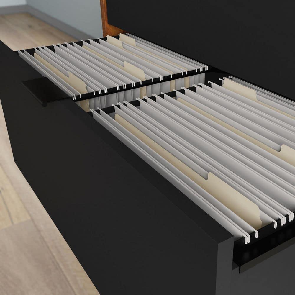 Harvey Park Computer Cabinet Grand Walnut - Sauder: Swing-Out Doors, Cork Board, File Drawer