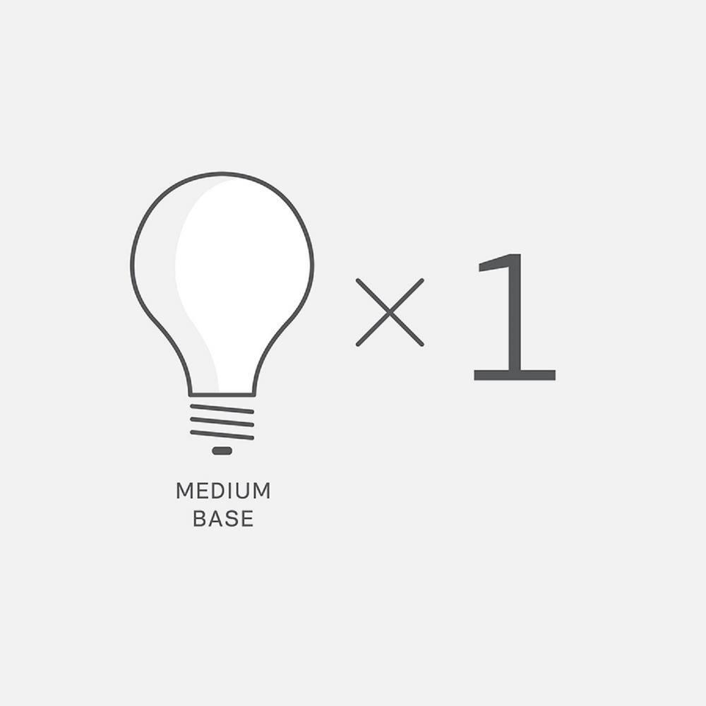 Bayside 1-Light Outdoor 5 in. Black Wall/Ceiling Fixture