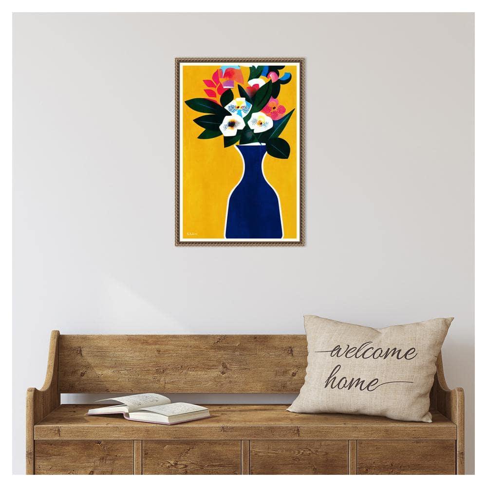 Amanti Art Sunshine Flowers by Bo Anderson Canvas Wall Art Print Framed 16 x 23-in.