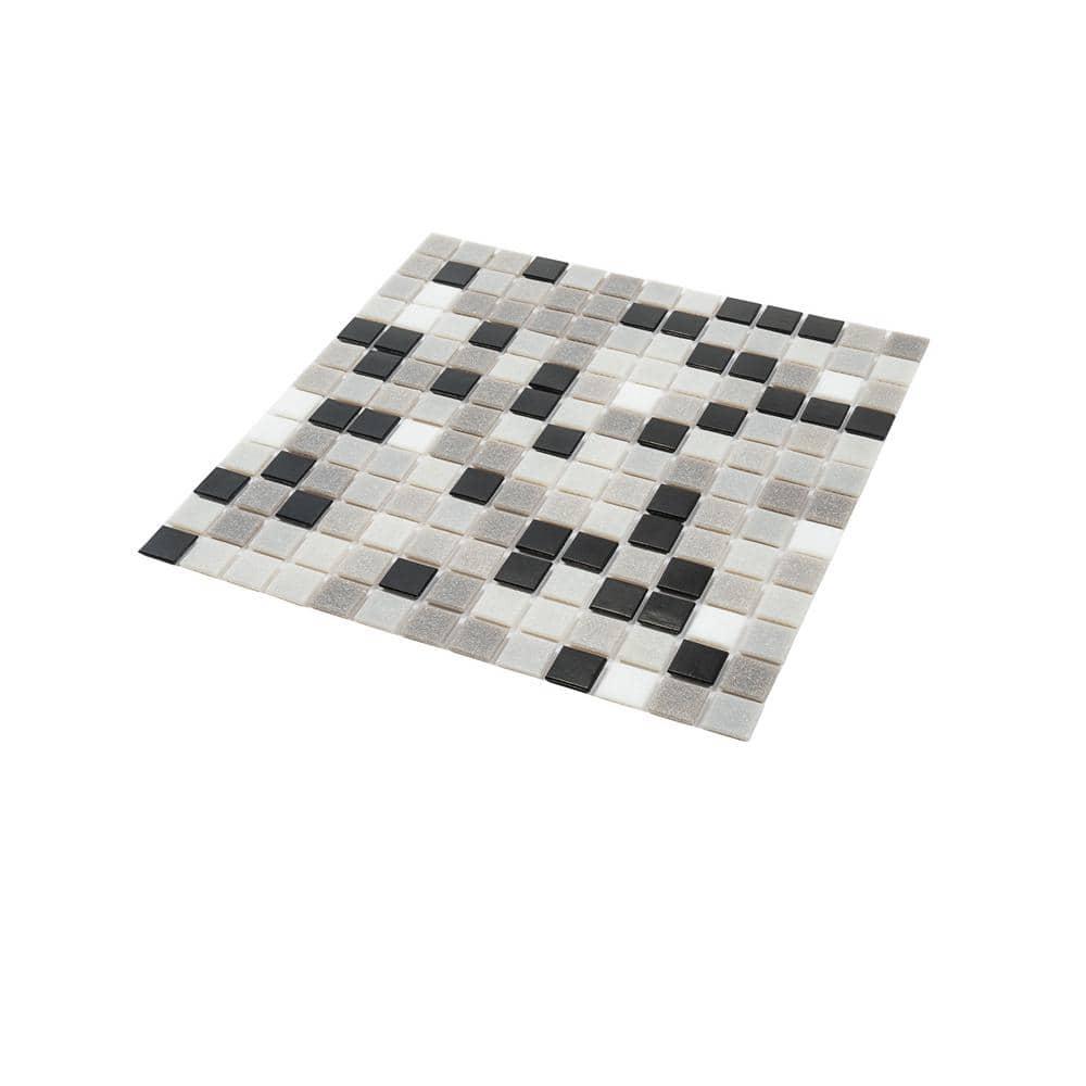 Mingles 0.8" x 0.8" Glass Grid Mosaic Wall & Floor Tile