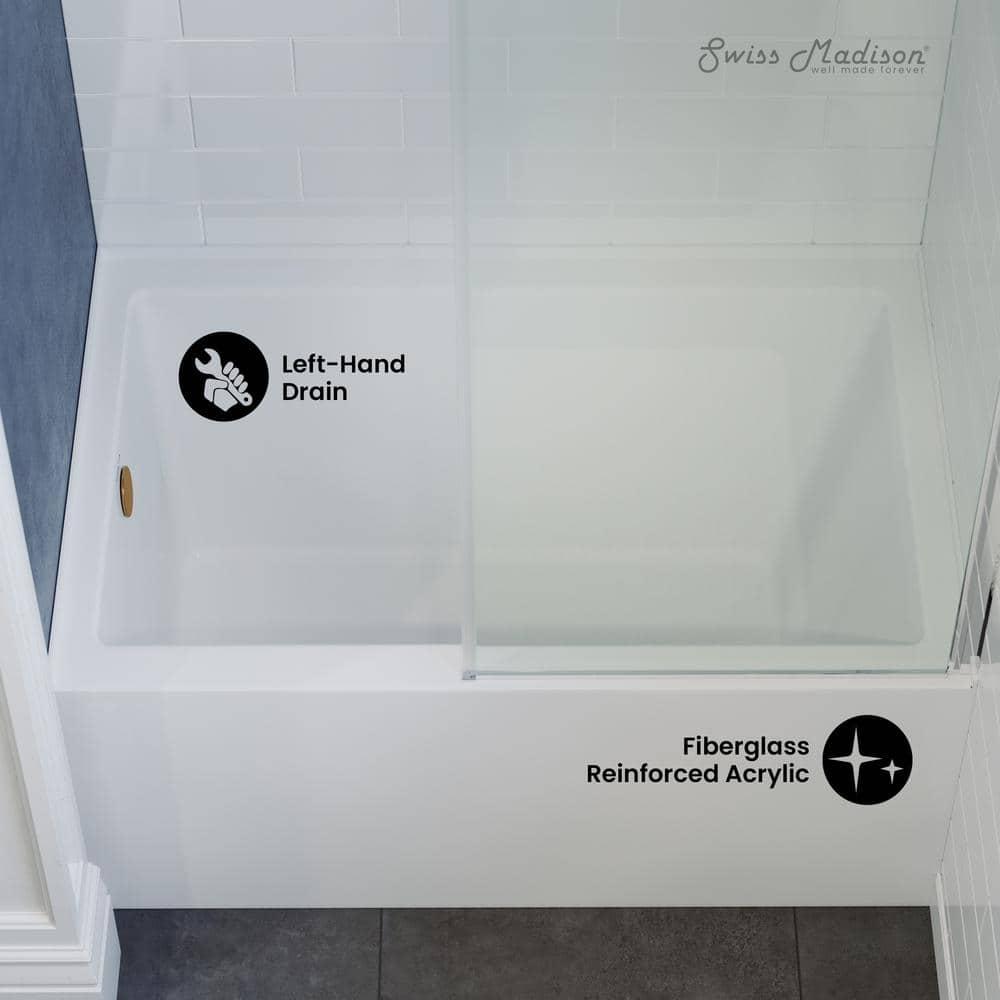Voltaire 48" x 32" Alcove Bathtub with Apron