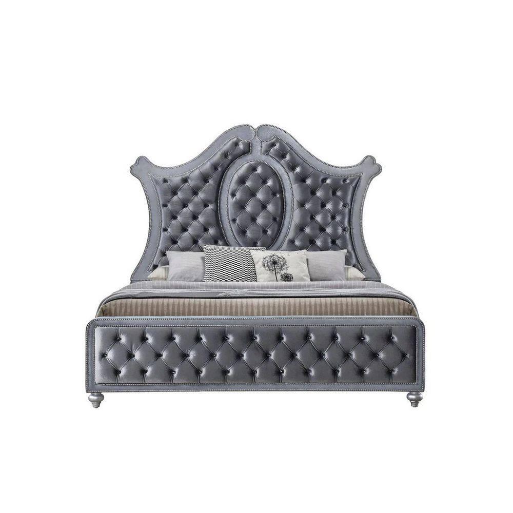 Benjara Rall Upholstered Bed