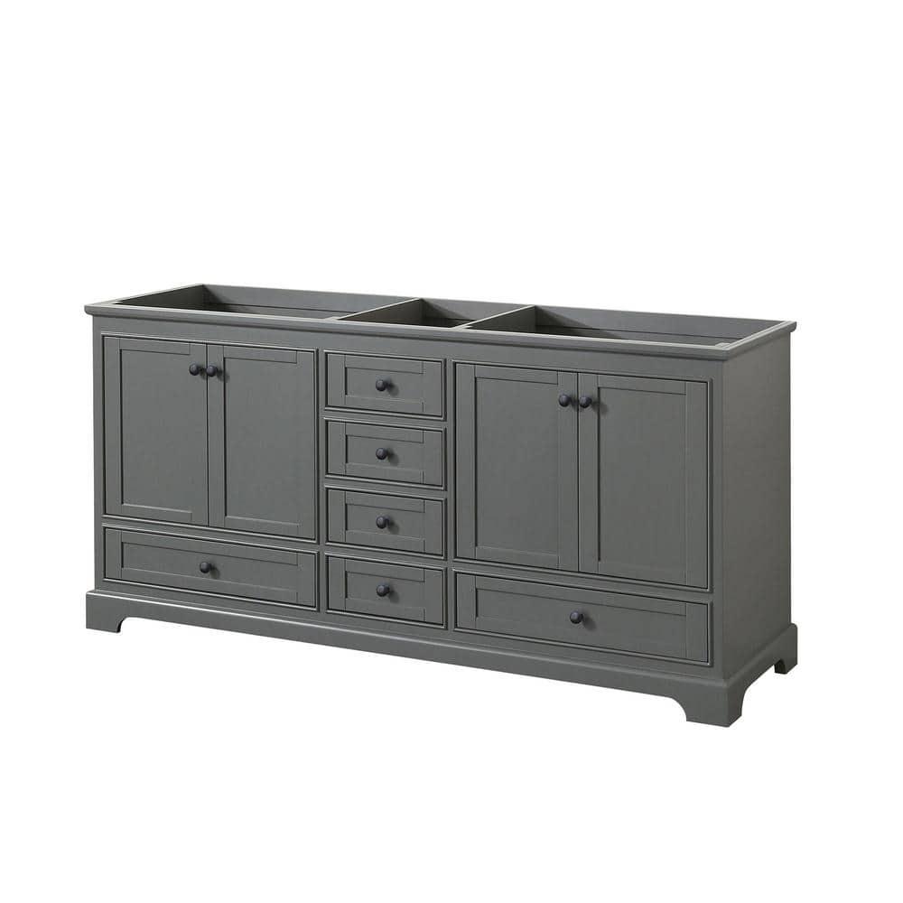 Wyndham Collection Deborah 71" Double Bathroom Vanity Base Only