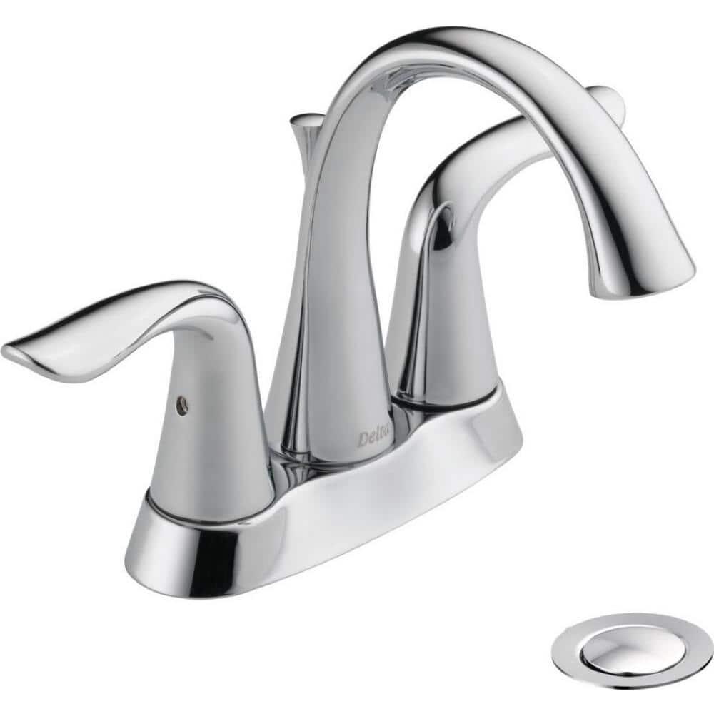 Lahara Centerset Bathroom Faucet with Drain Assembly, 2-handle Bathroom Sink Faucet