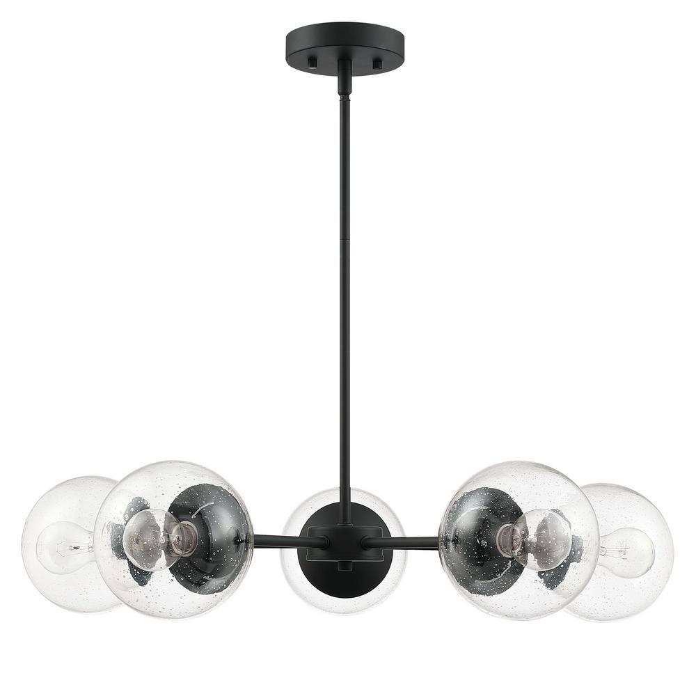 Design House Gracelyn 5-Light Chandelier in Matte Black