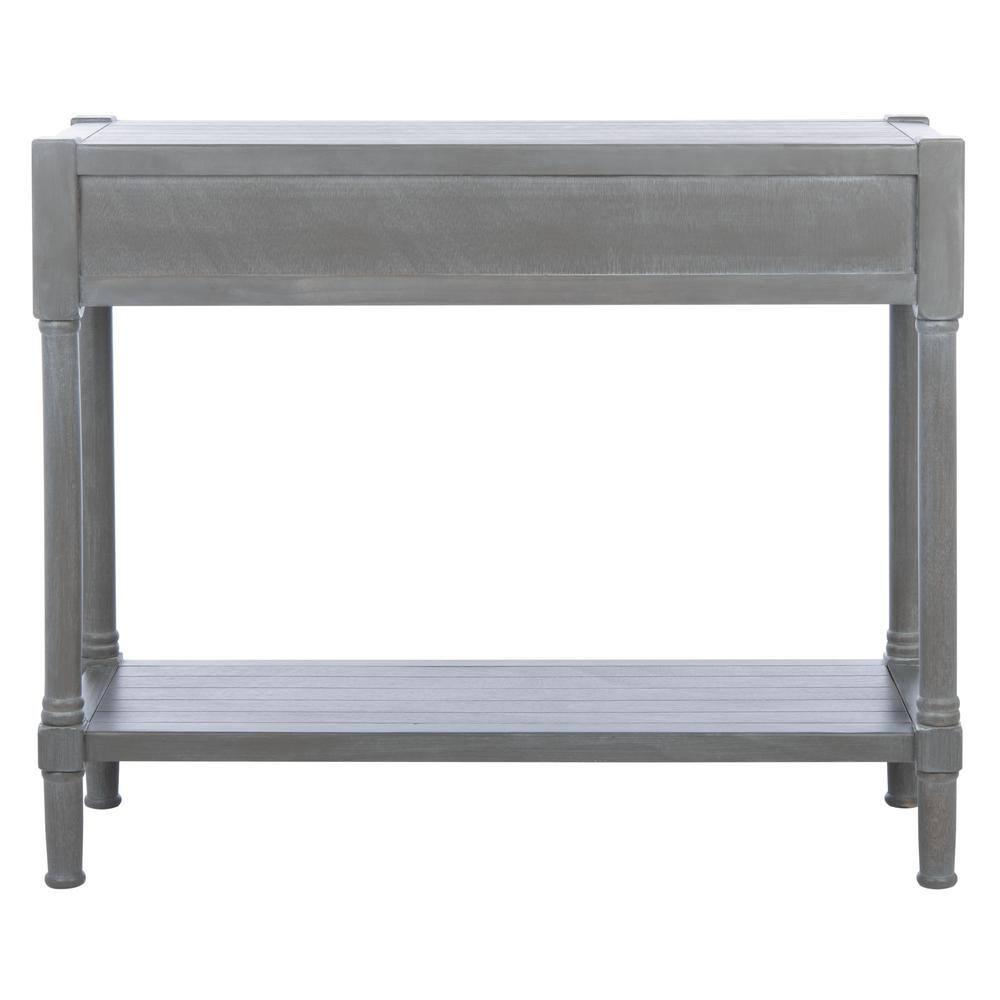 Filbert 2 Drawer Console Table - White Washed Grey - Safavieh