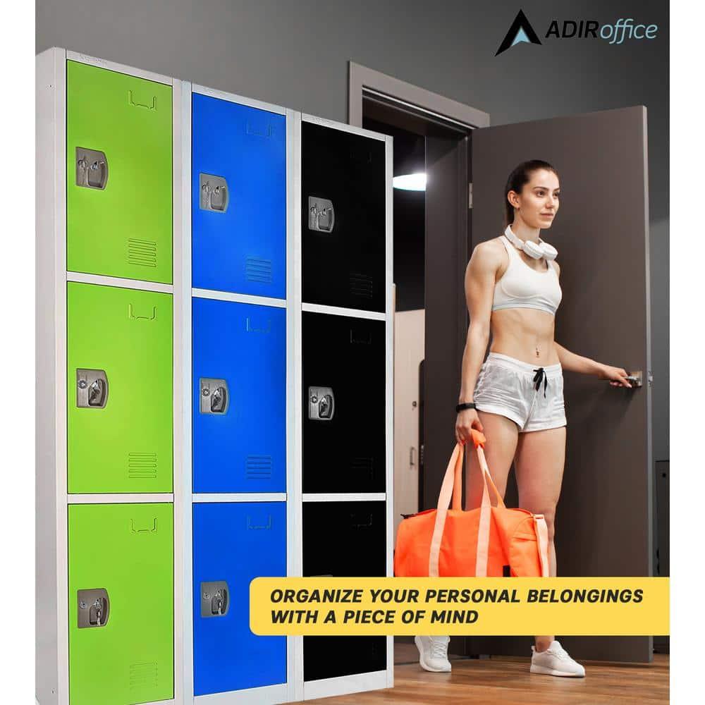 AdirOffice 3 - Tier 3 - Sections 12" Wide Storage Locker