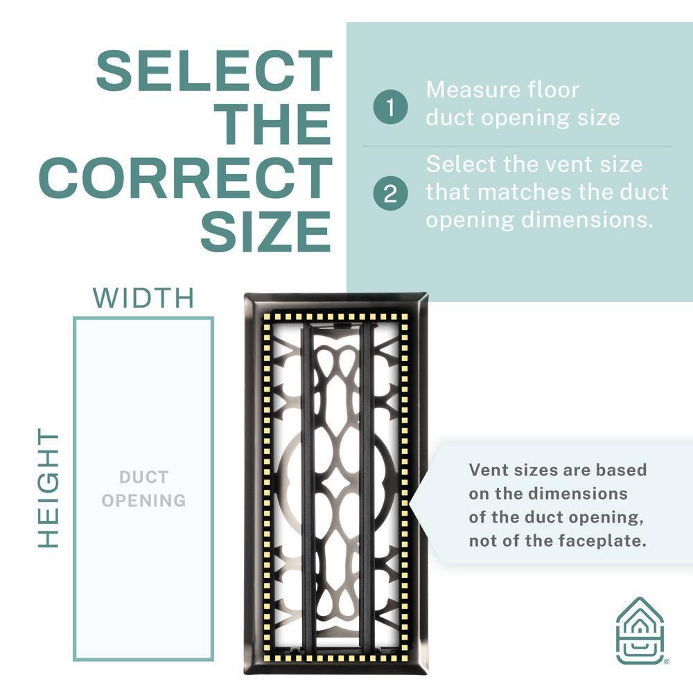 Home Intuition Victorian Floor Vent Cover Register With Mesh Net