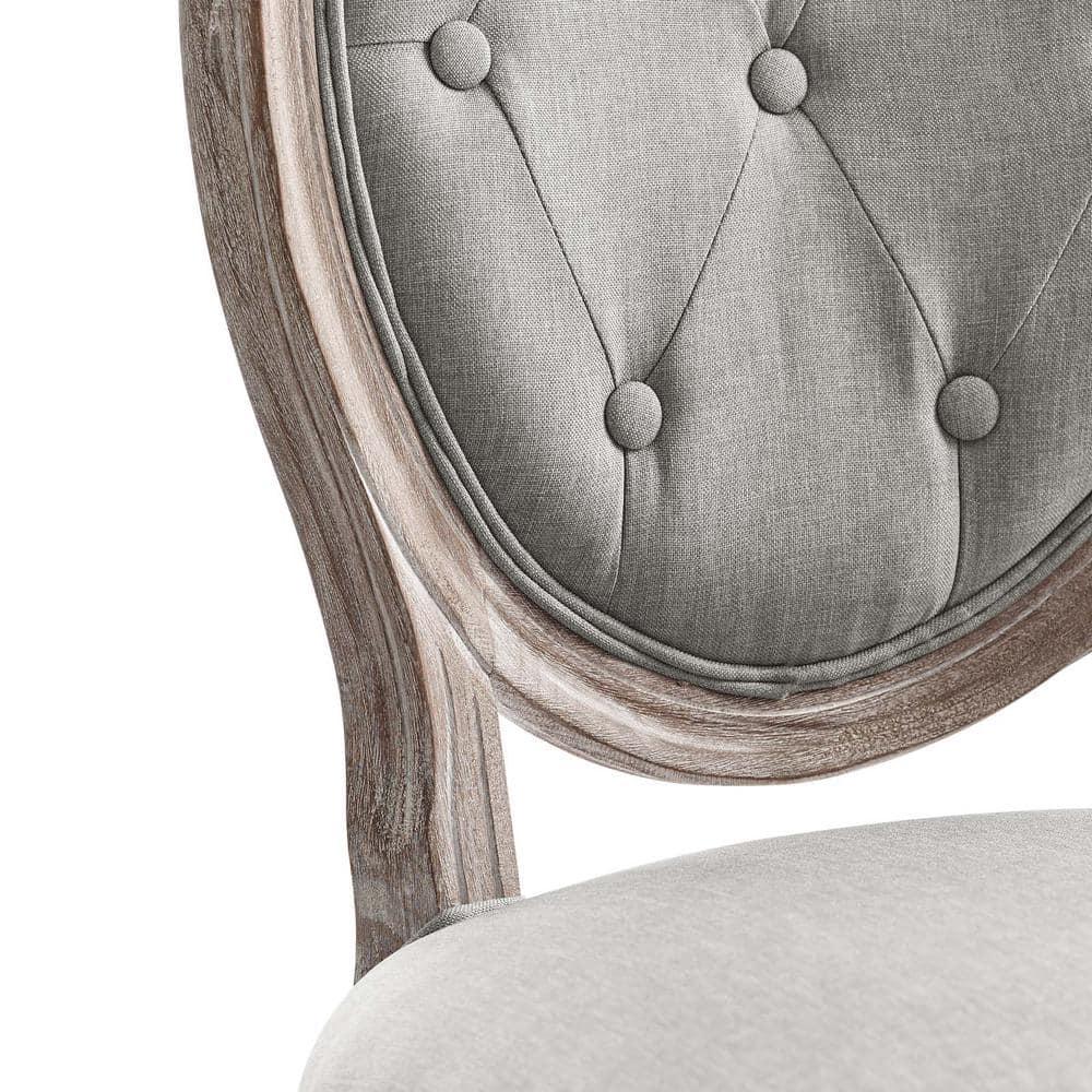 Modway Arise Vintage French Upholstered Fabric Dining Side Chair