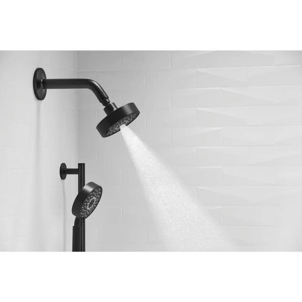 Purist Matte Black 5" Multifunction Handheld Shower with Katalyst Technology
