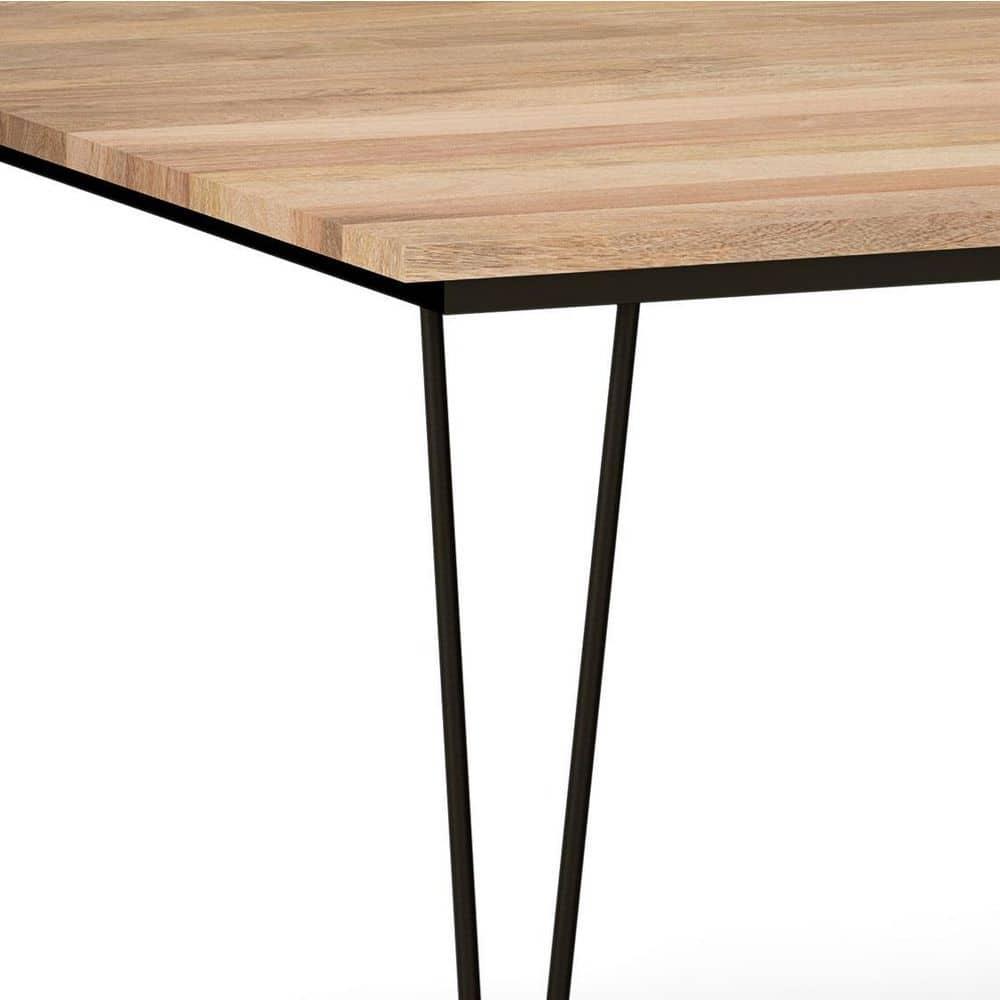 Simpli Home Hunter 54-inch Square Dining Table in Natural