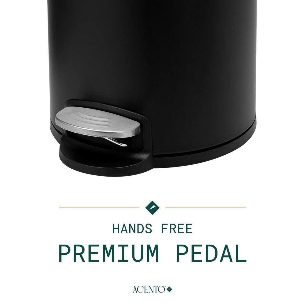 Evideco Mel Metal Step On Kitchen Trash Can - 1.3 Gallons