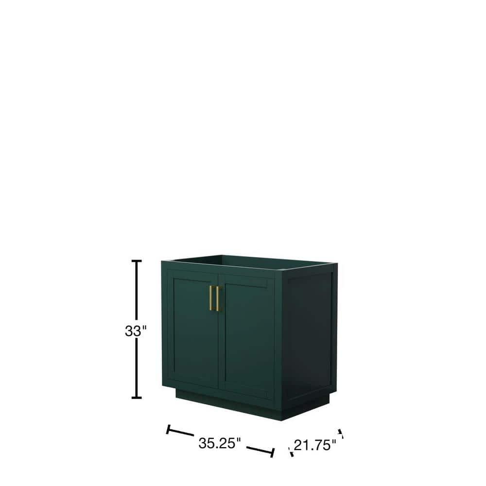 Wyndham Collection Miranda 35.25" Freestanding Single Bathroom Vanity Base Only