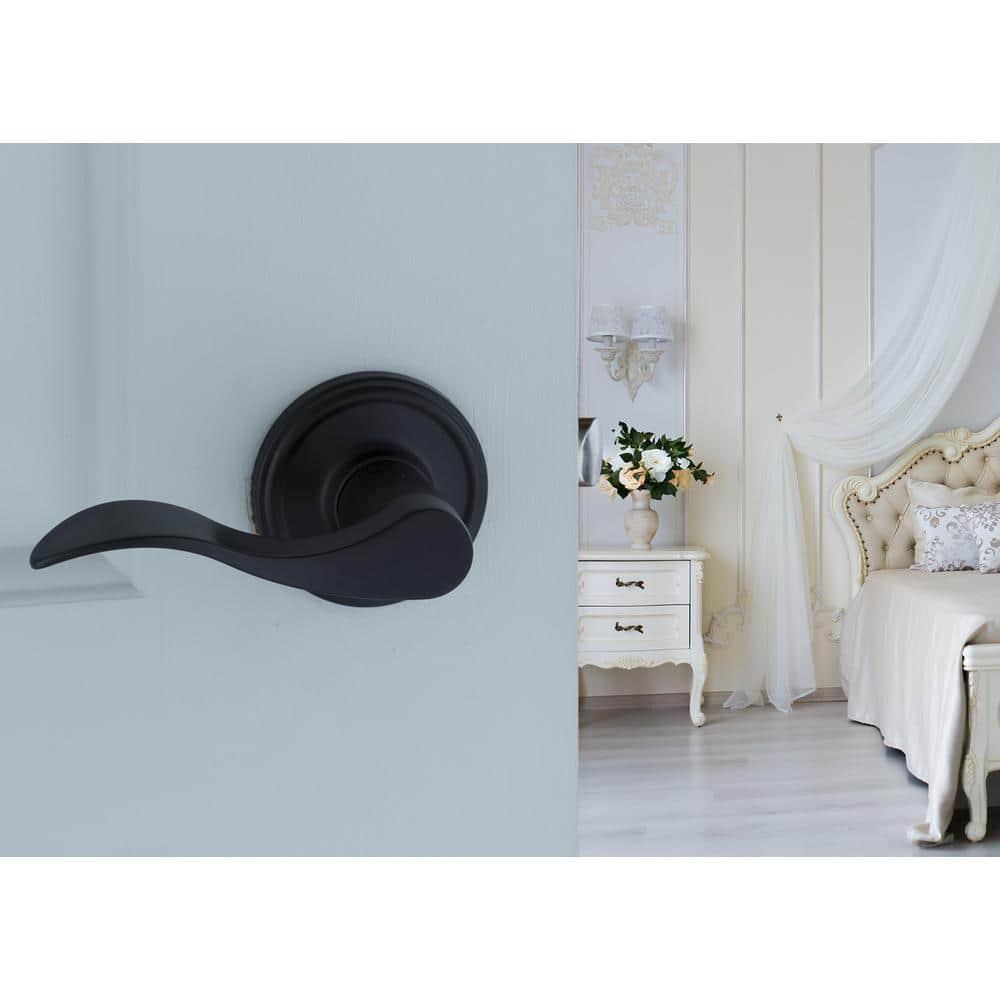 Waverlie Black Passage Hall/Closet Door Handle