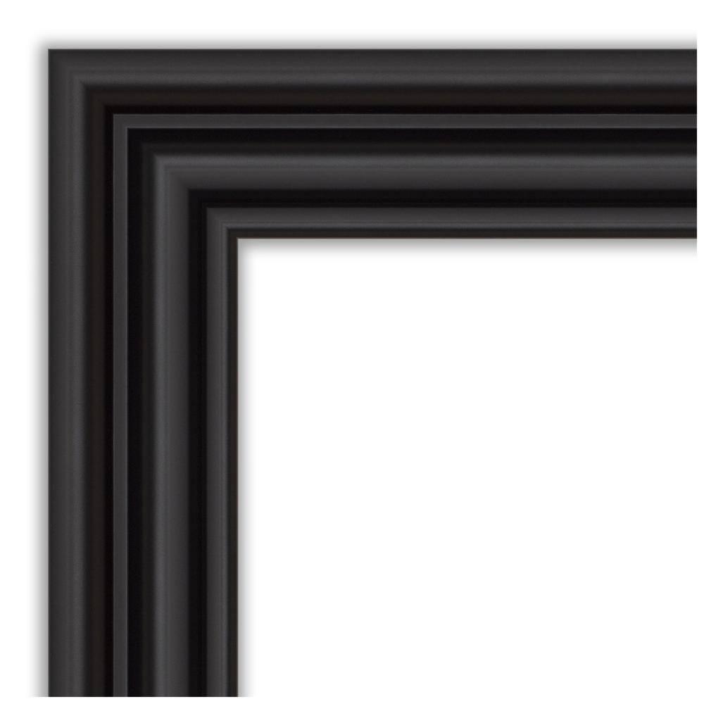 Colonial Black 45.75 in. x 35.75 in. Bathroom Vanity Mirror