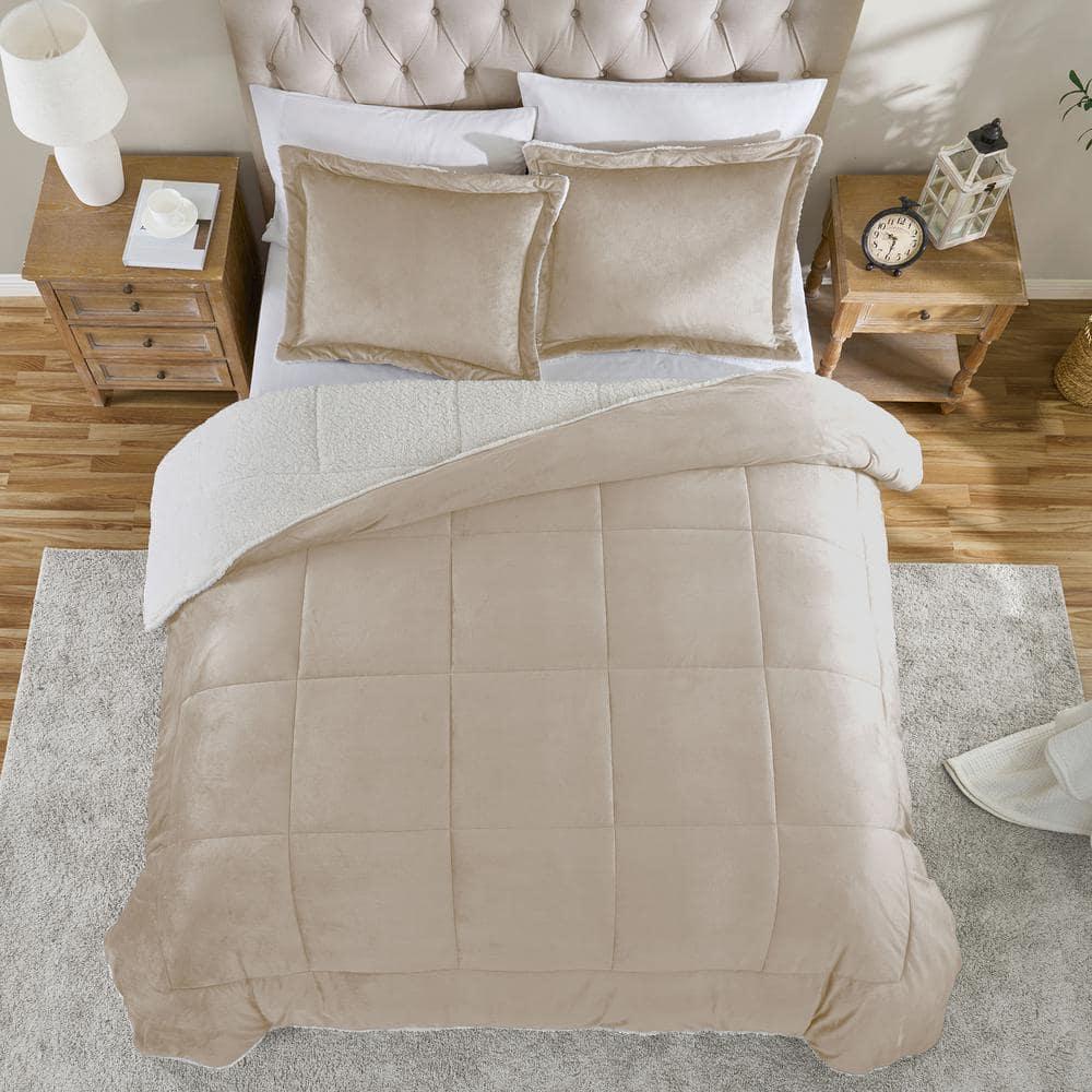 Ultra Plush Reversible Micro-Mink and Sherpa 3-Piece Comforter Set