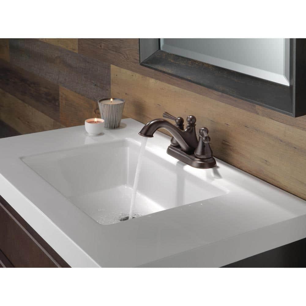 Haywood Centerset Bathroom Faucet with Drain Assembly, 2-handle Bathroom Sink Faucet