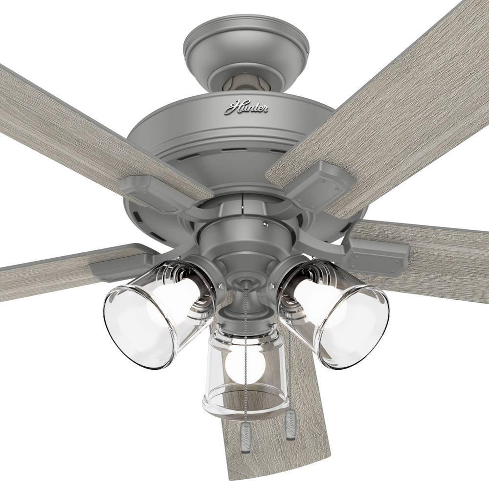 Hunter Fan 60" Crestfield 5 - Blade Ceiling Fan with Pull Chain and Light Kit Included