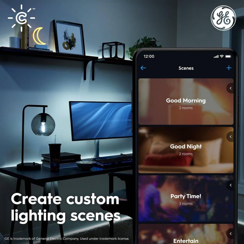 GE GE CYNC Smart LED Full Color Light Strip Power Supply 16': Multicolored Indoor Strip Lights, 1 Million Settings
