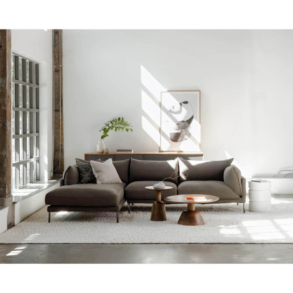Dalton Round Coffee Table - Dark Acacia