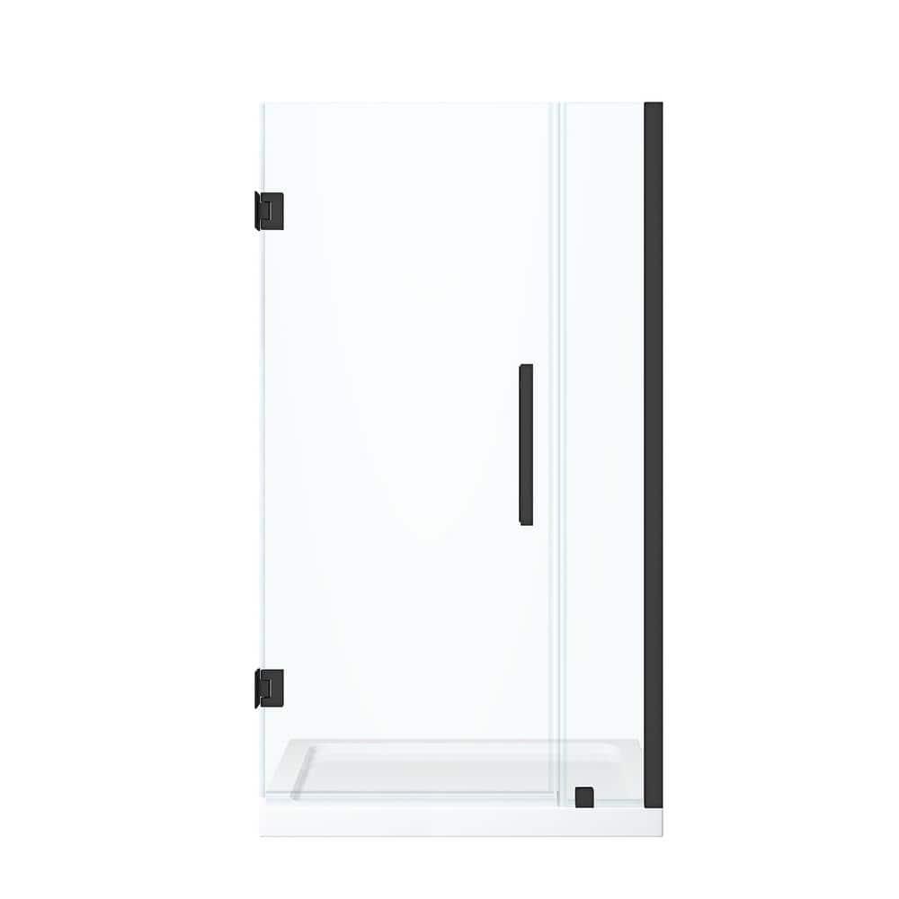 Endless Tampa-Pro 35" W x 72" H Alcove Frameless Shower Kit, Door, Panel, Base