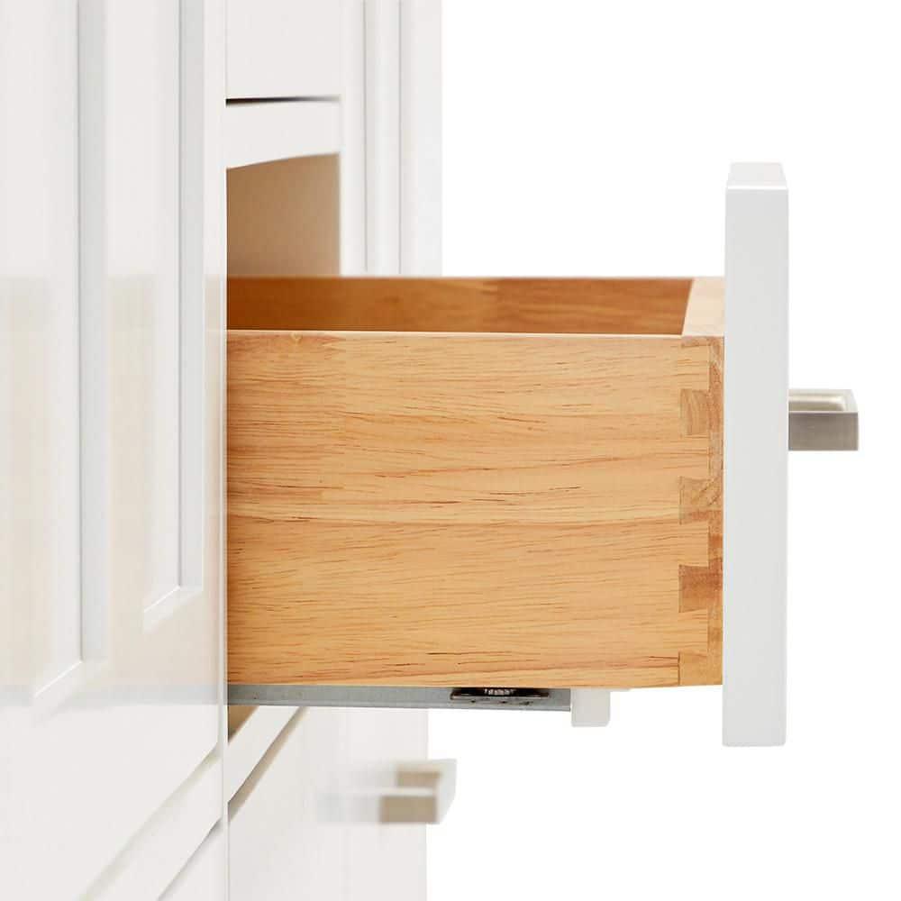 Ariel A067dwqrvo Cambridge 67" Free Standing Double Rectangular Basin Vanity Set - White