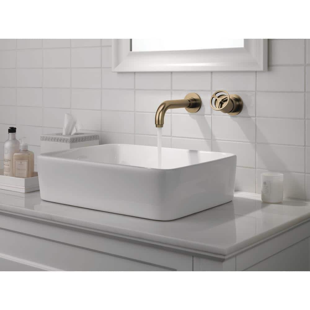 Trinsic Two Handle Wall Mount Bathroom Faucet Trim