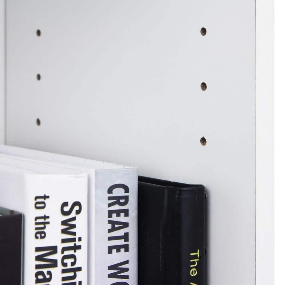 Furinno 3-Tier Bookcase with Adjustable Shelves for Study Home Office Kids Room,White
