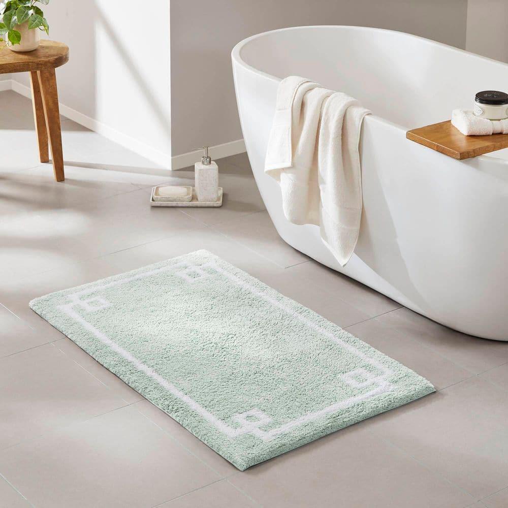 Madison Park 100% Cotton Tufted Bath Rug with Non-Slip Backing