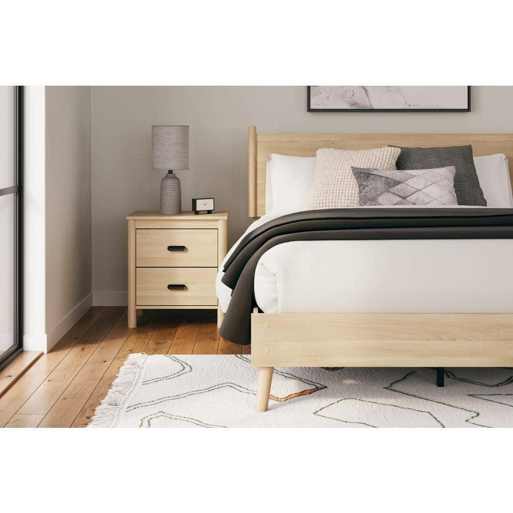 Signature Design by Ashley Cabinella Queen Panel Headboard, Tan