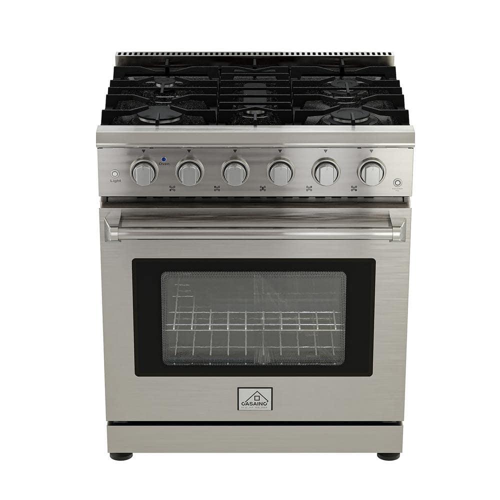 CASAINC CASAINC 30" 4.55 Cubic Feet Smart Natural Gas Freestanding Convection Range CA-HXJ300R