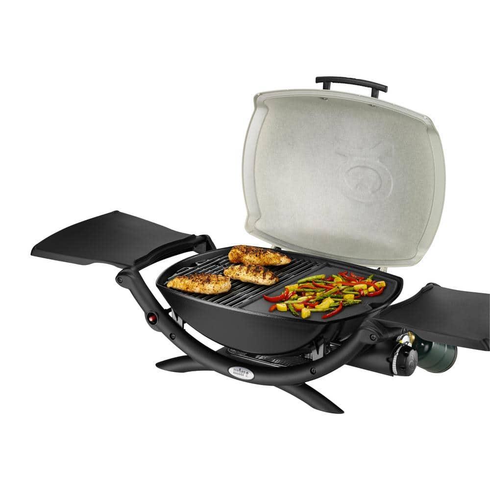 Black Porcelain-Coated Steel Grill Top Griddle for BBQ