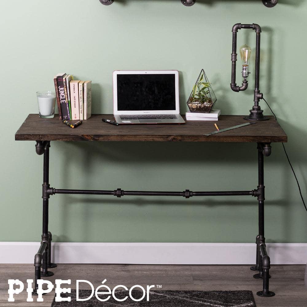 Pipe Décor "M" Design Desk Kit Industrial Steel Pipe