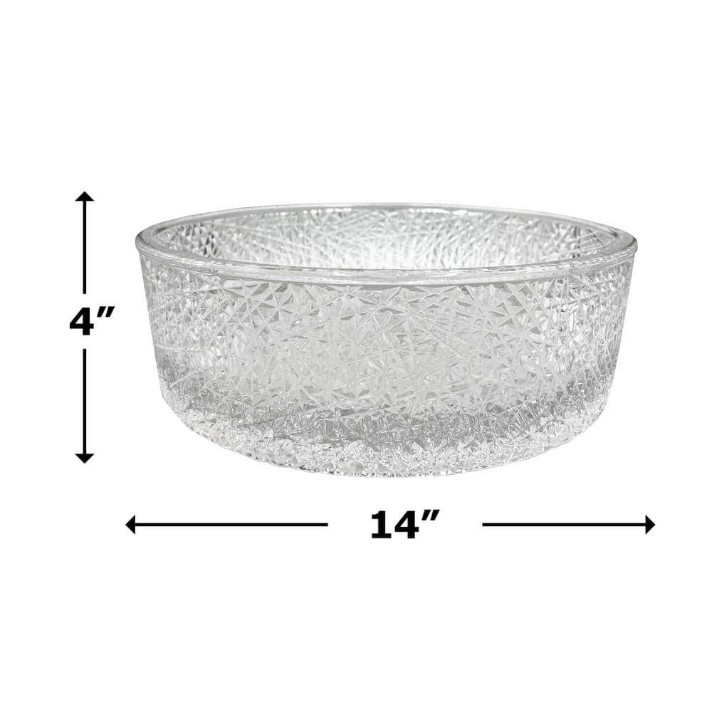 Stadium 14" Glass Circular Bathroom Vessel Sink - Timeless Collection