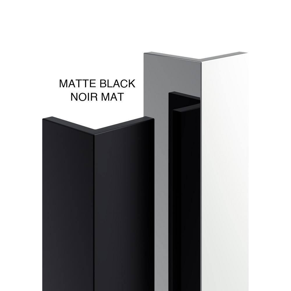 A&E Bath and Shower 48'' - W x 74'' H Door with Tani-48-BLK