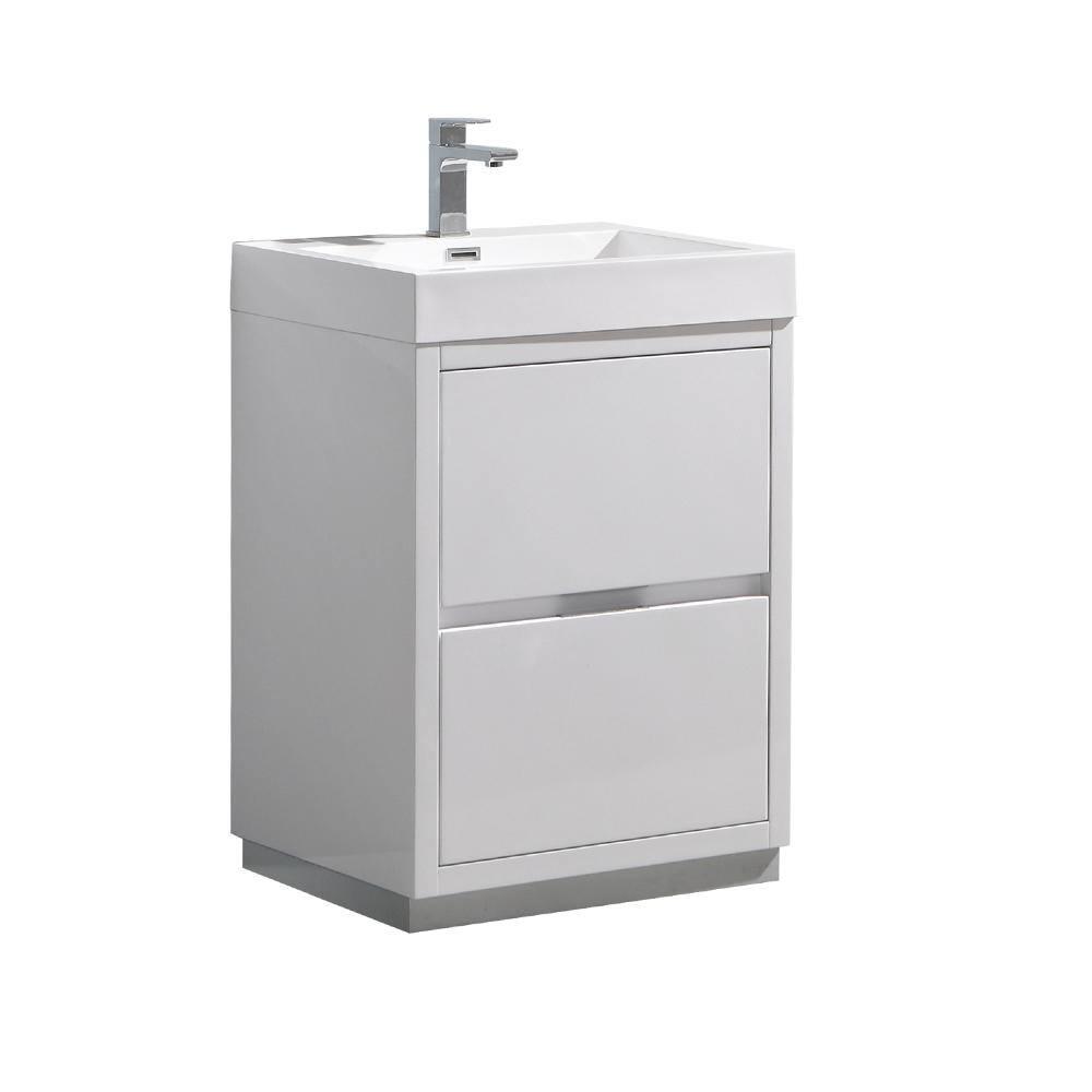 Valencia 24" Freestanding Single Sink Bathroom Vanity with Top and Sink (Faucet Not Included)