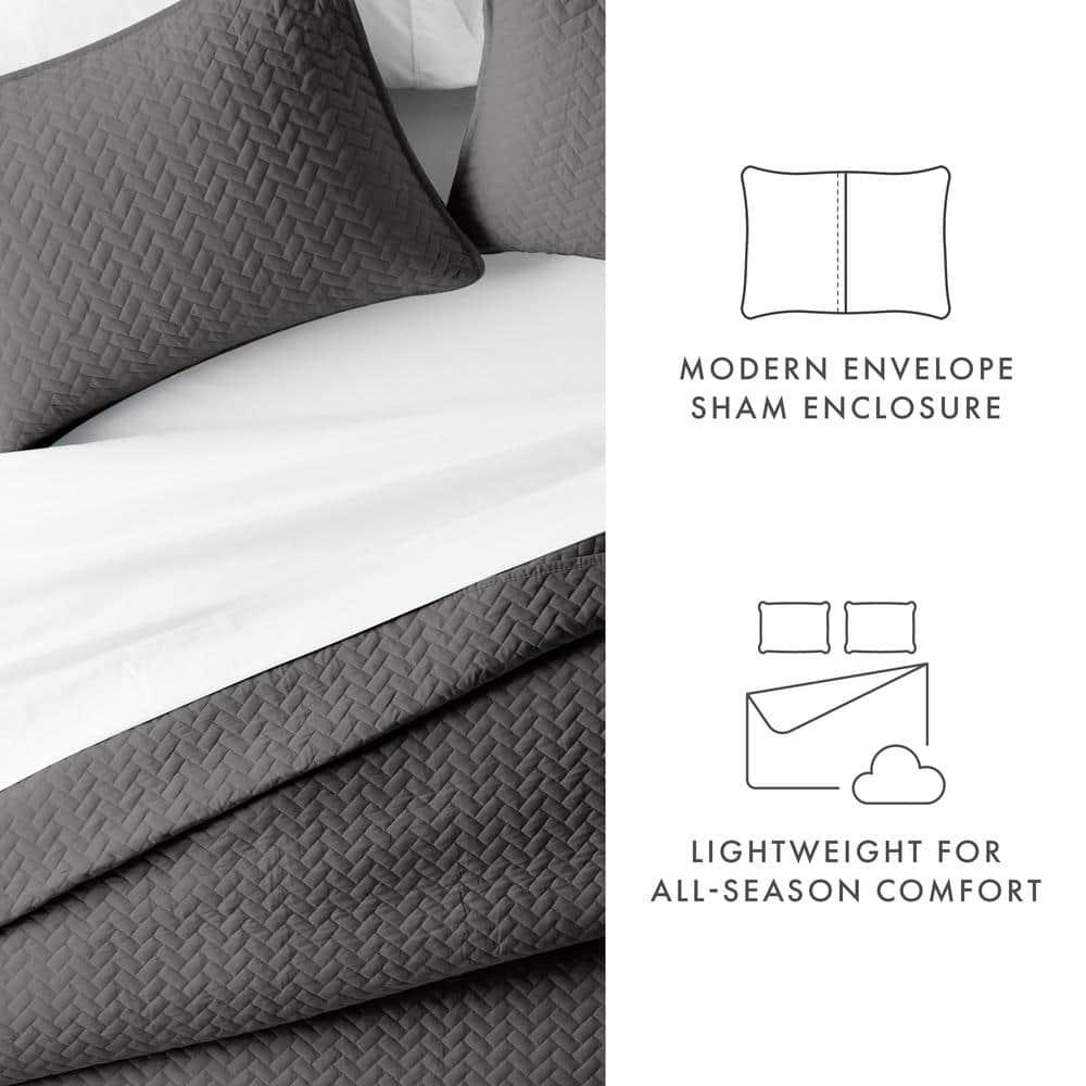 Antora Microfiber Modern & Contemporary Coverlet / Bedspread Quilt Set
