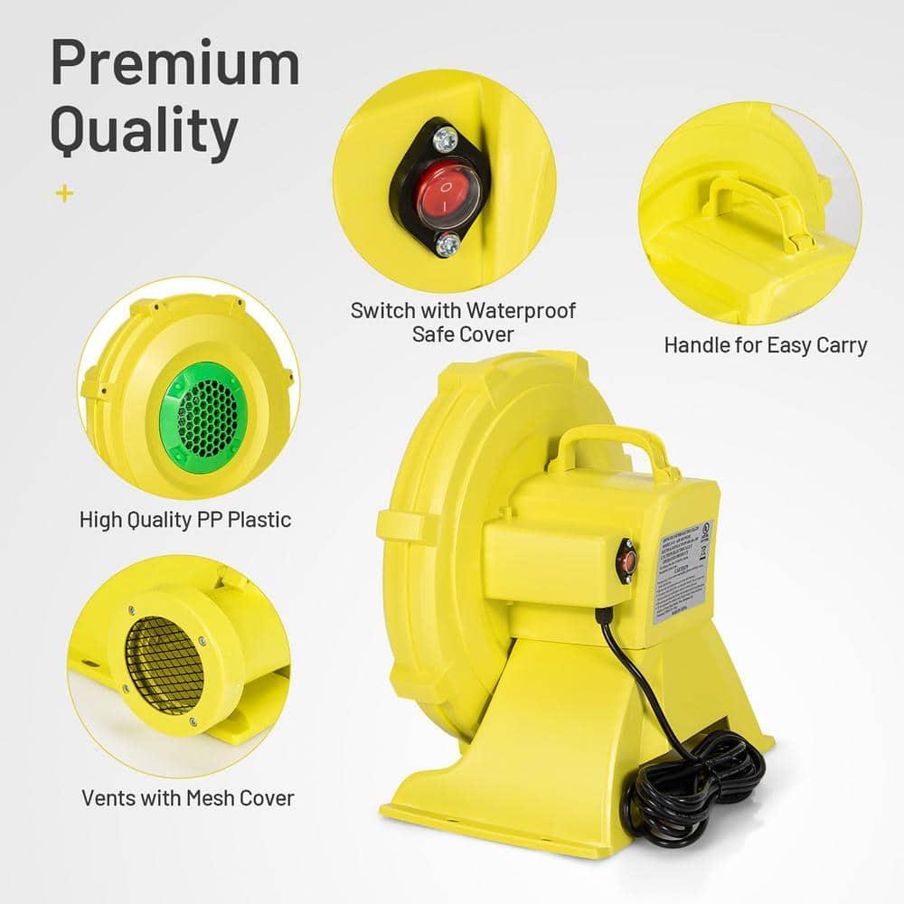 Costway Inflatable Bounce House Blower 1100W 1.5HP Air Pump Commercial Castle Slide Fan