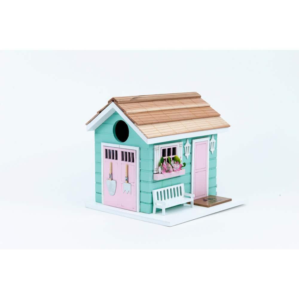 Nestling Series She Shed 7 in x 7.5 in x 6.5 in Birdhouse